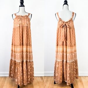 NWT Spell Utopia Strappy Sundress, Cinnamon, Size Small